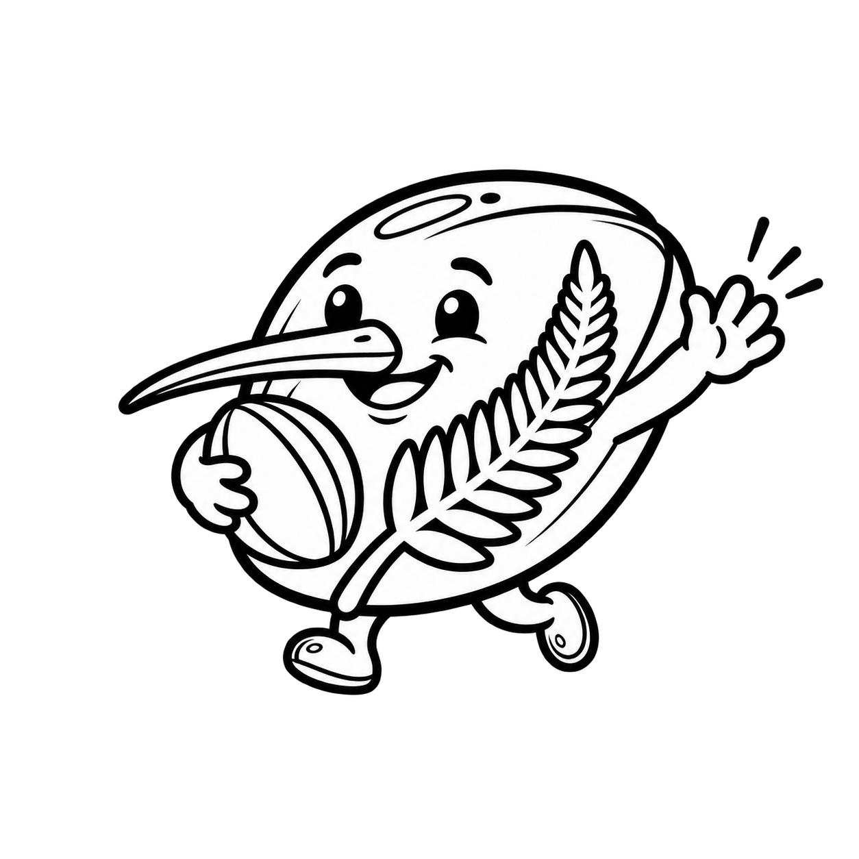 AllSportsNZ kiwi mascot concept inviting children to try something new